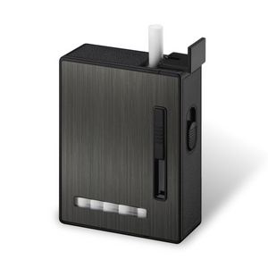 Electric Coil lighter with 20pcs cigarette capacity box usb rechargeable case lighter custom design