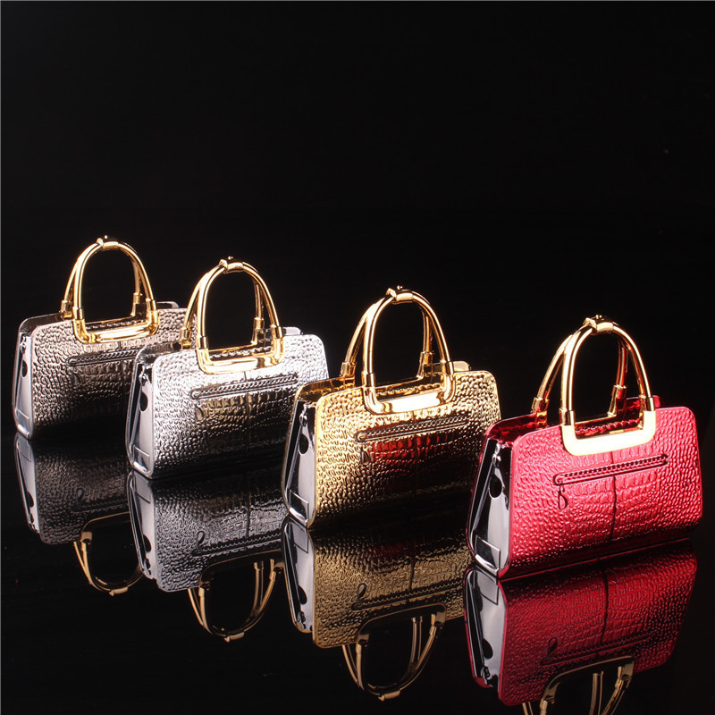 Top Quality Fancy Butane Lighter Ladies Handbag Open Flame Women Glitter Lighters