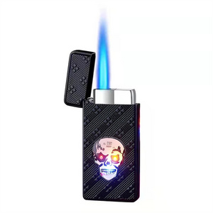 New Design New Jet Torch Lighters windproof Butane Gas Torc Flame Lighters Promotional Gift metal retro refillable lighter