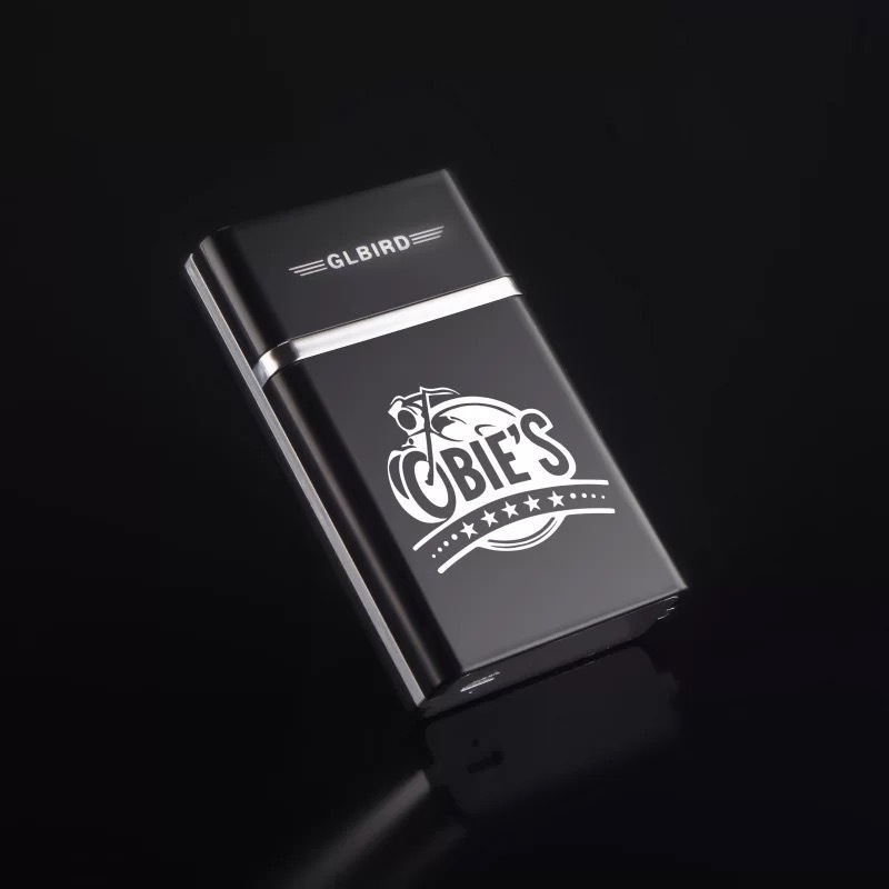 020 Custom logo outdoor rechargeable lighter Gift box windproof electric lighter high-grade usb arc cigarette lighter