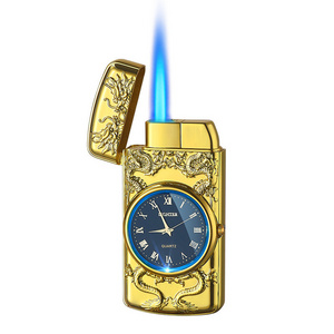 Multi function Premium Blue Flame Torch Lighter Relief Cool Lighters Custom Watch custom logo Lighter