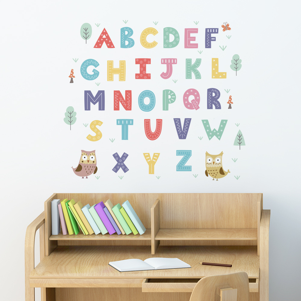 ABC Alphabet Animal Alphabet Wall Decals Classroom Wall Letters Stickers