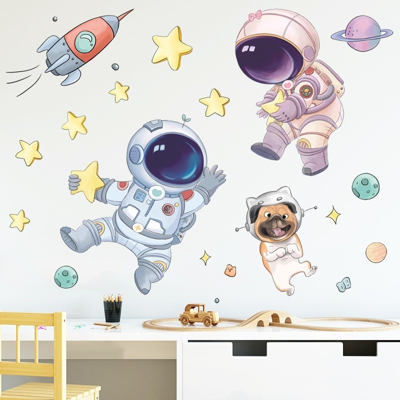 Custom Large Size Cute Cartoon Design Wall Stickers For Kids Room Decoration