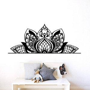 Islamic Wall Sticker Home Decoration Modern Flowers Lotus Hamsa Hand Wall Decals Decorative Vinyls For Walls