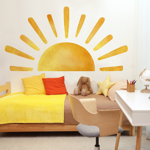 Sun Sticker Beautiful Decals Creative Kid's Bedroom Wallpaper Self Adhesive Living Room Decorative Murals