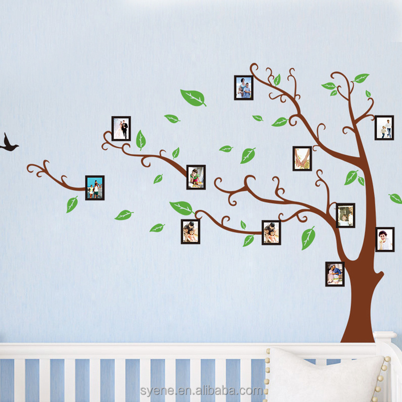 3d Photo Frame Tree Wall Decals Art Mural Wall Stickers Large Photo Picture Frame Family Tree Removable Wall Sticker Decor Decal