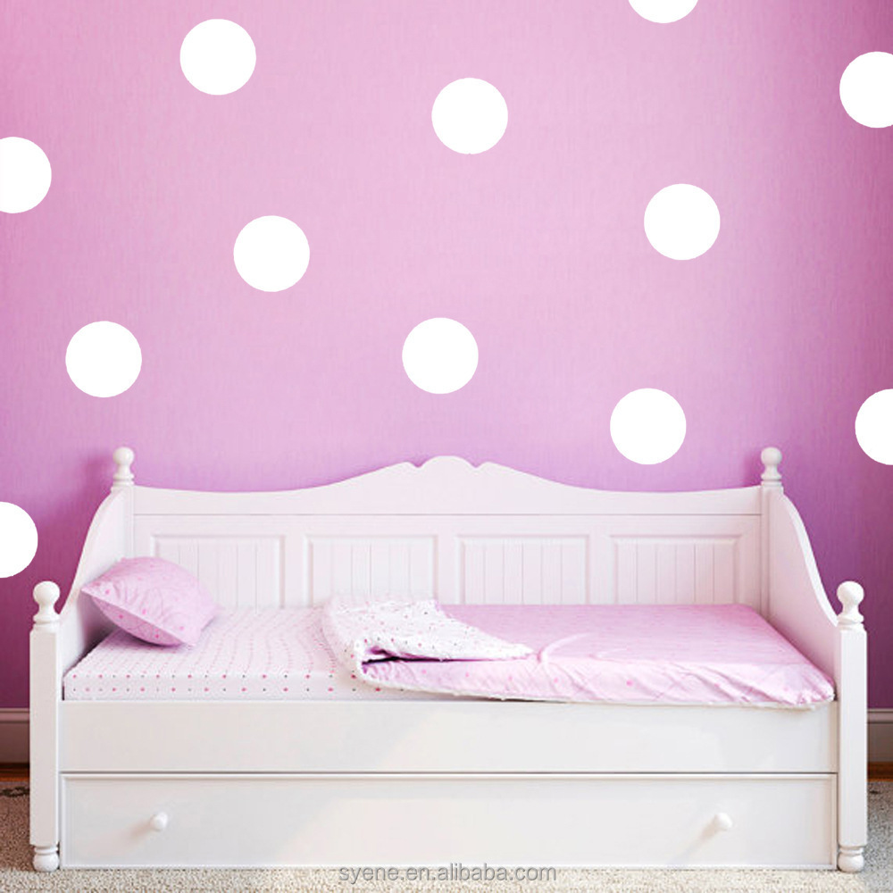 wholesale kids room diy decoration modern waterproof self-adhesive wallpaper gold polka dot design removable wall sticker decal