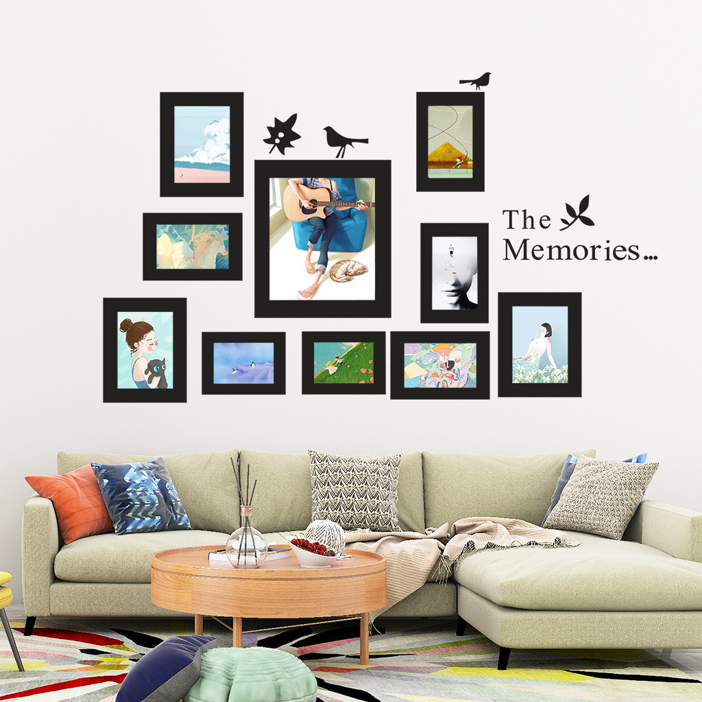 New 3D PVC Removable Photo Frame Wall Sticker Vinyl Decal Home Decor Family Picture Frames Memory Sticker Living Room Art Theme