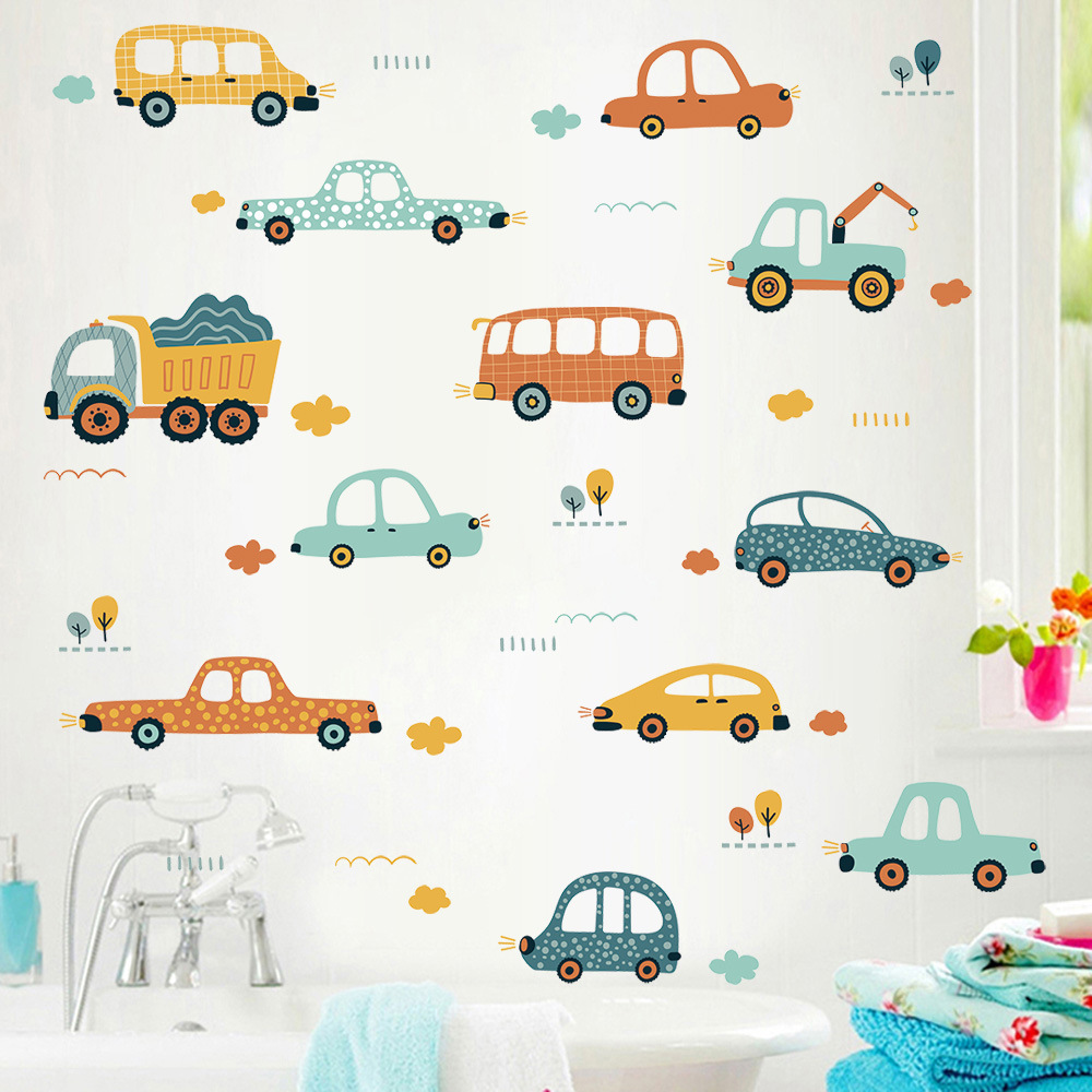 Cute Sleeping Elephant Wall Stickers Children Kids rooms Nursery Decor Kindergarten Home Decorative Hot air Balloon Vinyl Decals