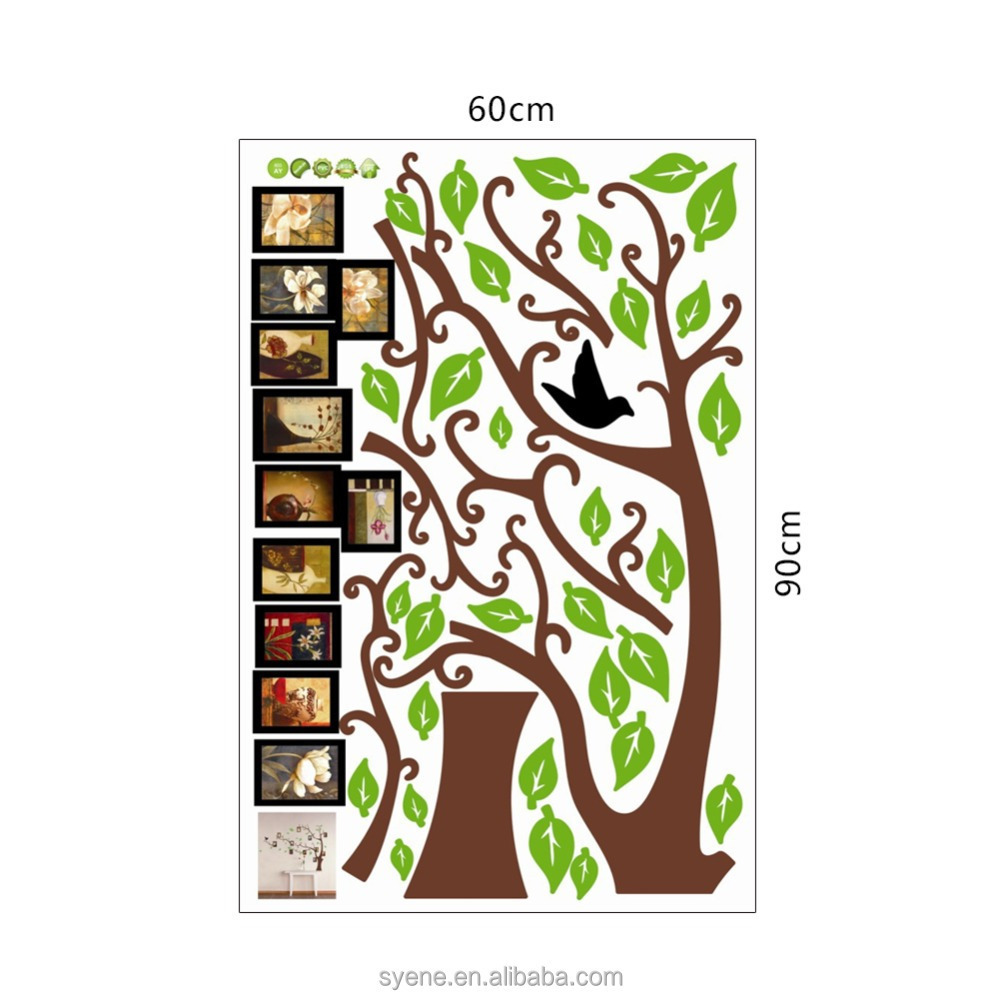 3d Photo Frame Tree Wall Decals Art Mural Wall Stickers Large Photo Picture Frame Family Tree Removable Wall Sticker Decor Decal