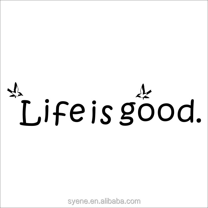 3d wall stickers home decor art vinyl quotes life is good live love laugh wall decor 3d paper wall decoration