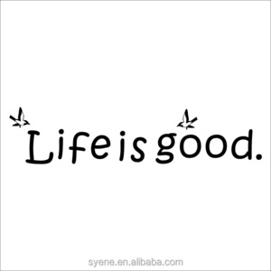 3d wall stickers home decor art vinyl quotes life is good live love laugh wall decor 3d paper wall decoration