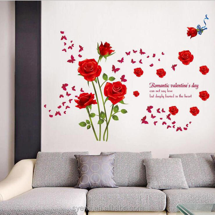 Syene hot wallpaper for bedroom walls sticker 3d flower wallpaper for bedroom walls home decor mural