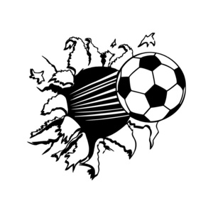 Soccer Ball Football Broken 3D Decorative Peel Vinyl Wall Stickers Decals Removable Decors Kids Room Baby Nursery Boys Bedroom