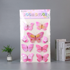 Butterflies 3D Wall Stickers Art DIY PVC Removable Decors Wedding Decorations sun flower Wall Decals Sticker