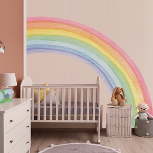 Boho Colo Rainbow Cloud Star Wall Stickers for Waterproof Removable PVC Kids Room Kindergarten Home Decoration