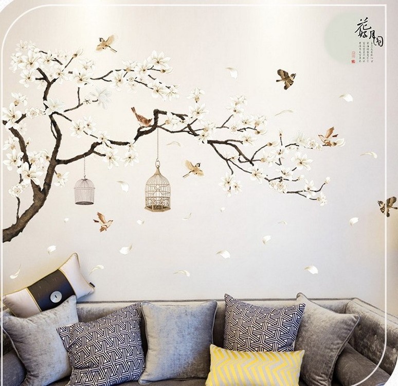 Removable Large Tree Wall Sticker Indoor Home Decoration For Living Room Bedroom Custom Wall Paper PVC Wall Decals