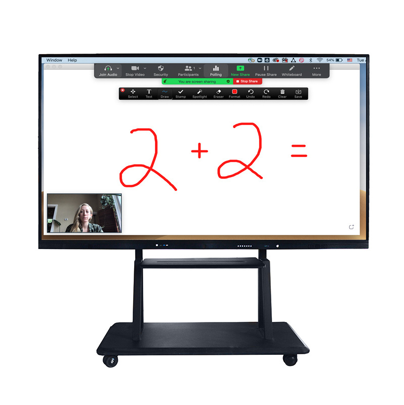 Touch Stand Office Display Classroom Electronic Price Screen School Digital Flat Panel Smart White Board Interactive Whiteboard