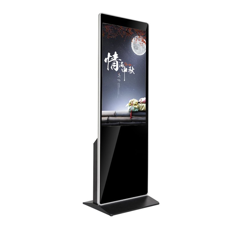 BIAOPAI 43 inch Signage screen vertical digital  indoor Floor stand advertising touch screen portable digital signage