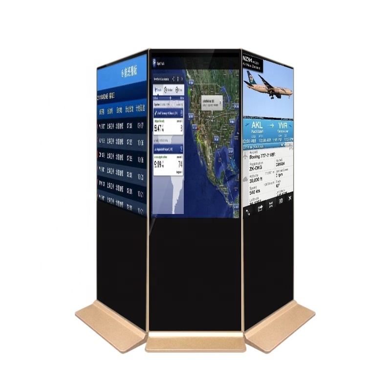 BIAOPAI 43 inch Signage screen vertical digital  indoor Floor stand advertising touch screen portable digital signage