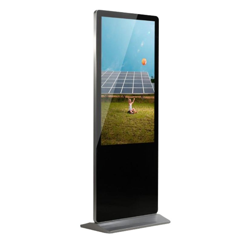 BIAOPAI 43 inch Signage screen vertical digital  indoor Floor stand advertising touch screen portable digital signage