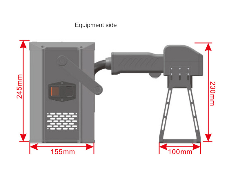 Portable Raycus fiber laser marking machine 20W 30W laser marking for metal aluminum copper