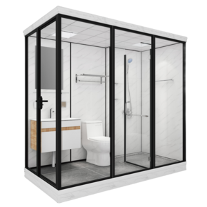 Luxury Portable Integrated Bathroom Pod Prefab Bathroom pods With Toilet Integrated Shower Room Unit