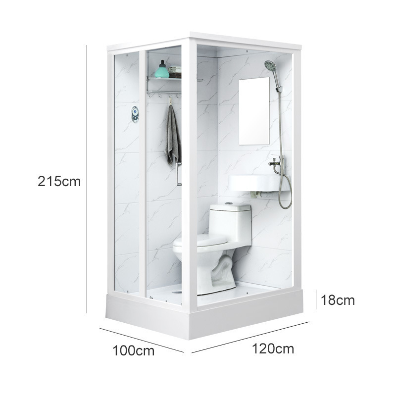 Integrated Bathroom Pods Prefabricated Bathroom Pod with Toilet and basin Complete Shower Room Cabin Complete Bathroom