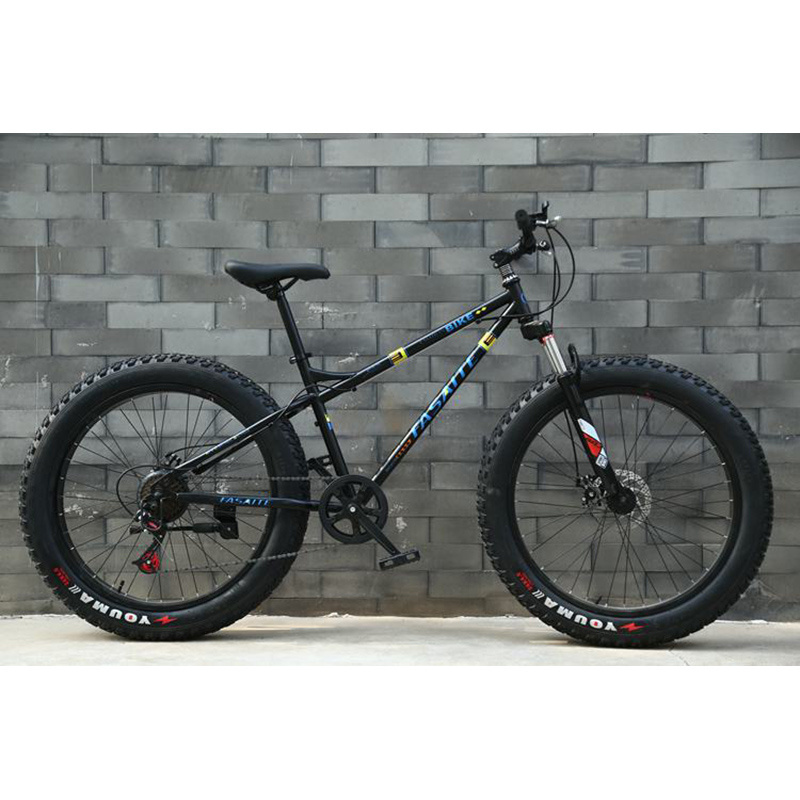 Chinese factory new hot selling 24 26 inch fat tire bike with front suspension