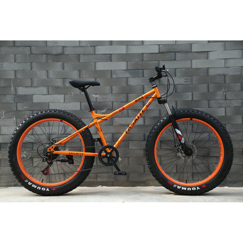 Chinese factory new hot selling 24 26 inch fat tire bike with front suspension