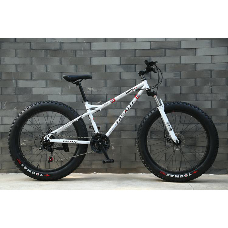 Chinese factory new hot selling 24 26 inch fat tire bike with front suspension