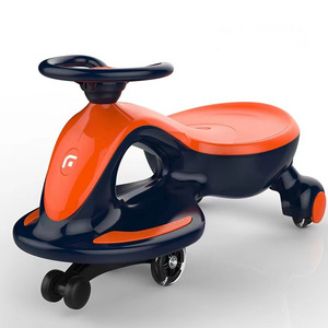 Best Selling OEM electric swing car ride on Swing Wiggle Car For Child/Blue kids children's swing plasma car 360 rotation