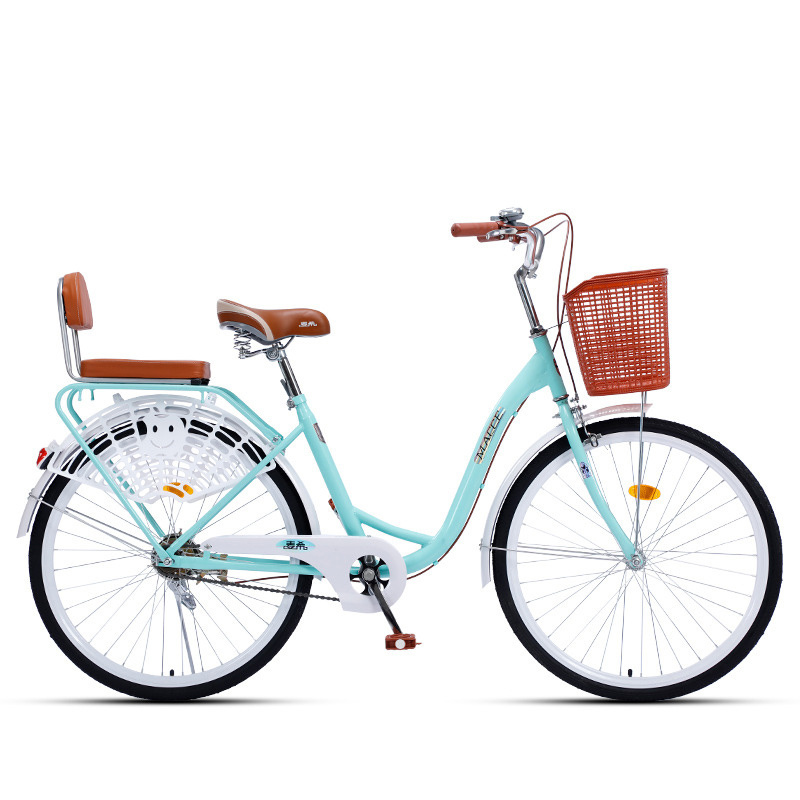 Manned Urban work adult bicycle 24/26 inch lady city bike with front basket