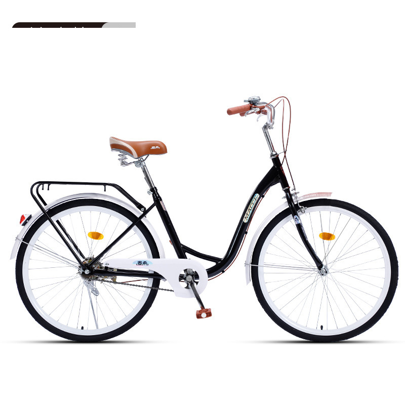 Manned Urban work adult bicycle 24/26 inch lady city bike with front basket