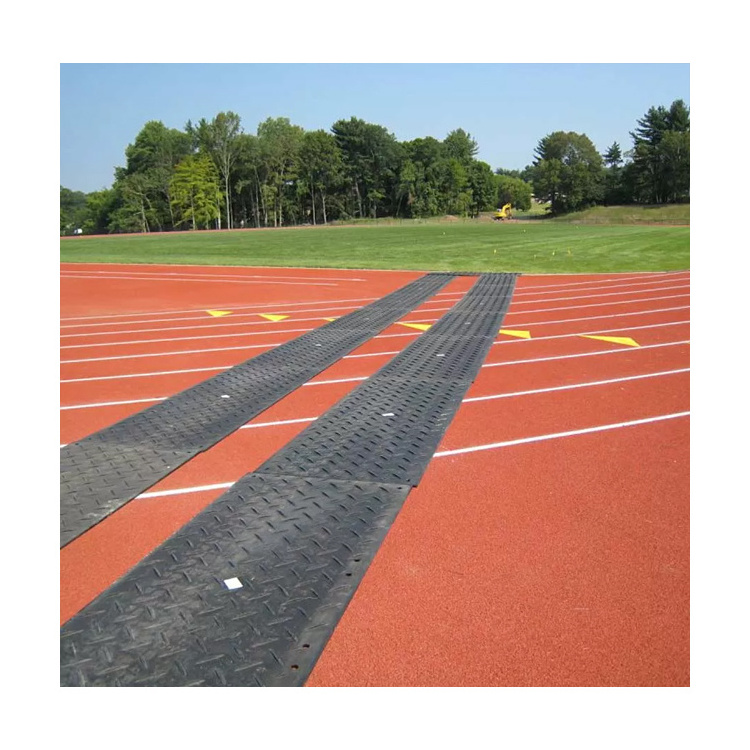 outdoor event interlocking hot selling outdoor event mat HDPE Anti-Skid Texture Surface 4x8 Ground Protection Mats