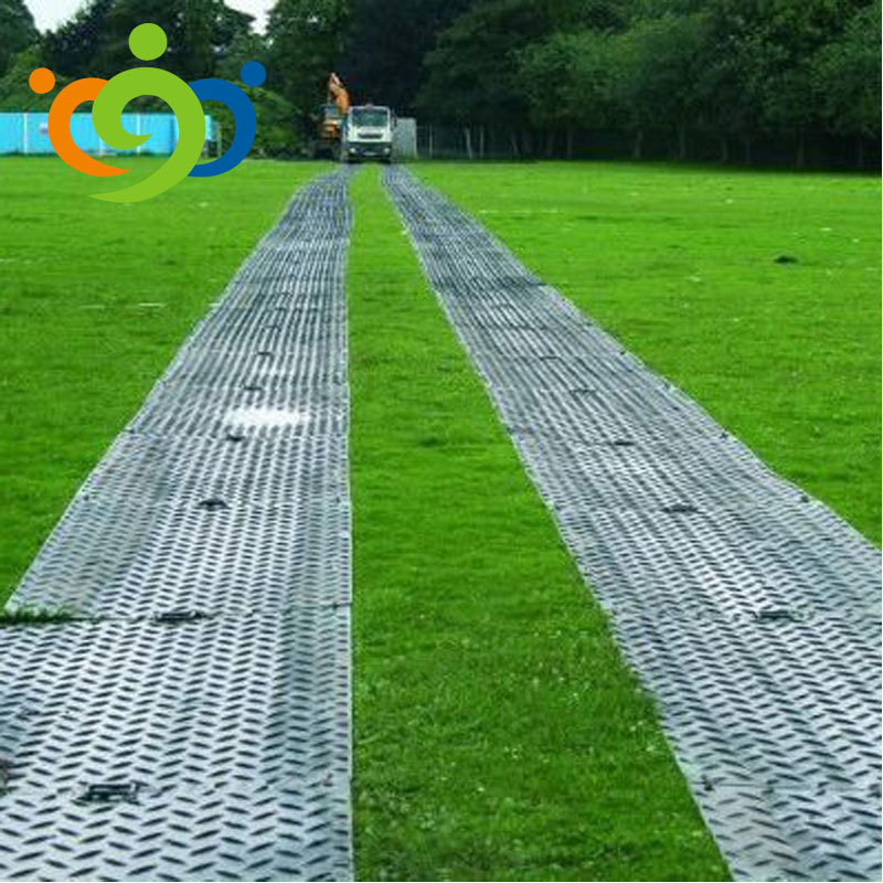 excavator construction interlock plastic hdpe mats bog mat road ground protection mats 4x8