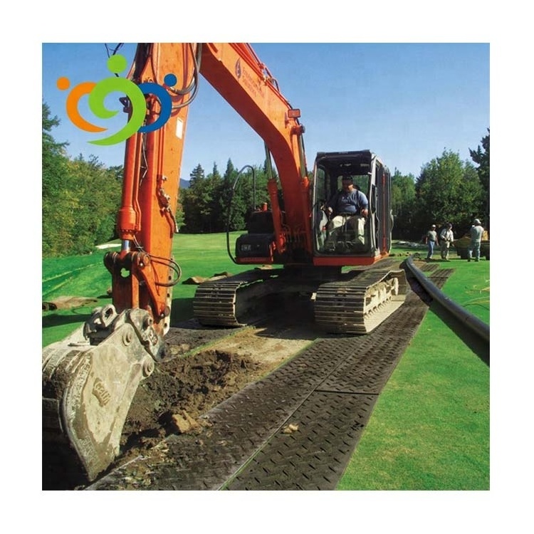 Rubber Road Mat Temporary Rig Mats Plastic Excavator Mats