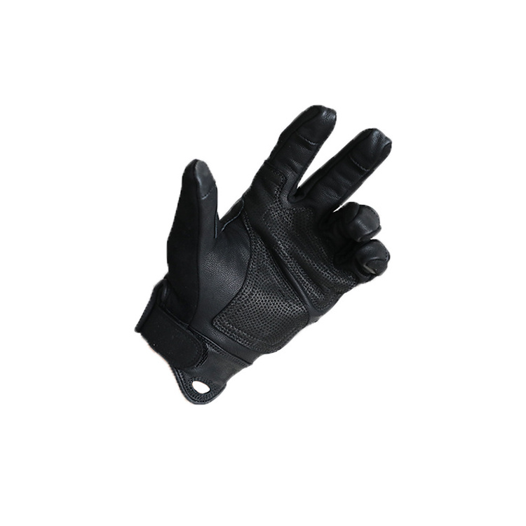 Tactical Shooting Goat skin Leather Glove with Needle Puncture Resistant sheep skin rope leather heavy descending gloves