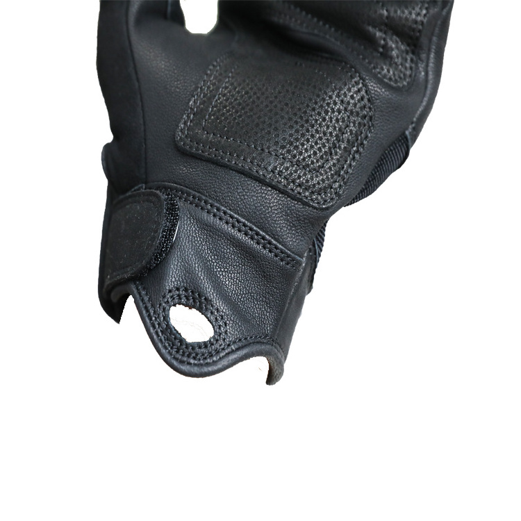 Tactical Shooting Goat skin Leather Glove with Needle Puncture Resistant sheep skin rope leather heavy descending gloves