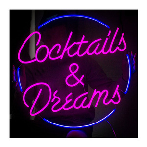 Dropshipping 2023 Make Your Own Neon Sign Custom Led Cocktail And Dreams Neon Sign Light For Wedding Bar Party Decoration