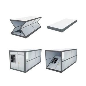 20ft 40ft customized plat packing foldable house 2 bedrooms two story foldable house