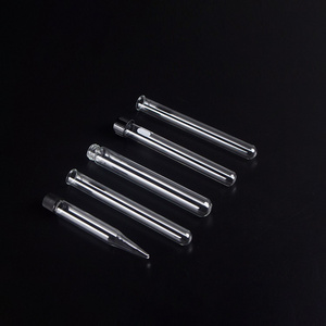 Factory direct laboratory glassware glass test tube with rim plain