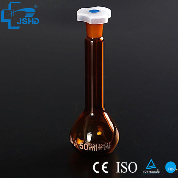 laboratory borosil glass 100 ml 200 ml 500 ml flask volumetric flask