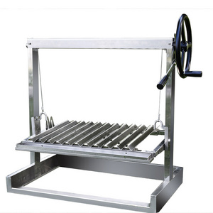 Outdoor Portable Stainless Steel Built in Pits BBQ Santa Maria Argentine Style BBQ Grill