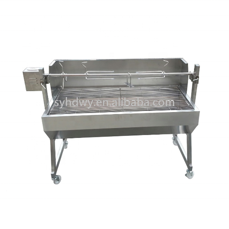 Outdoor Cooking  Whole Pig Lamb Charcoal Rotary Chicken Automatic Electric charcoal BBQ Grill  Machine