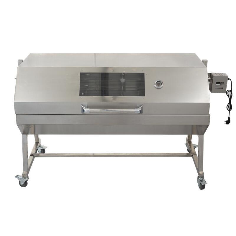 Large Outdoor Stainless Steel bbq Spit Gas and Charcoal Rotisserie Commercial