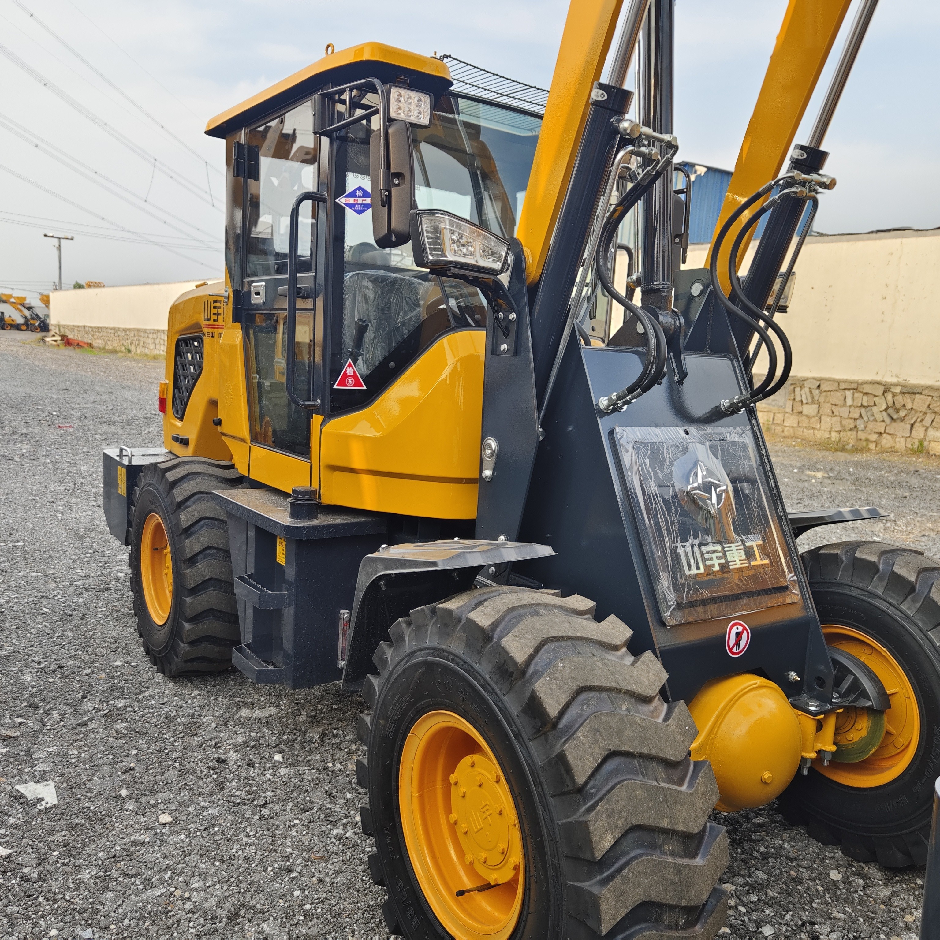 SYZG Top brand construction bucket loader 1ton wheel loader used for cleaning snow