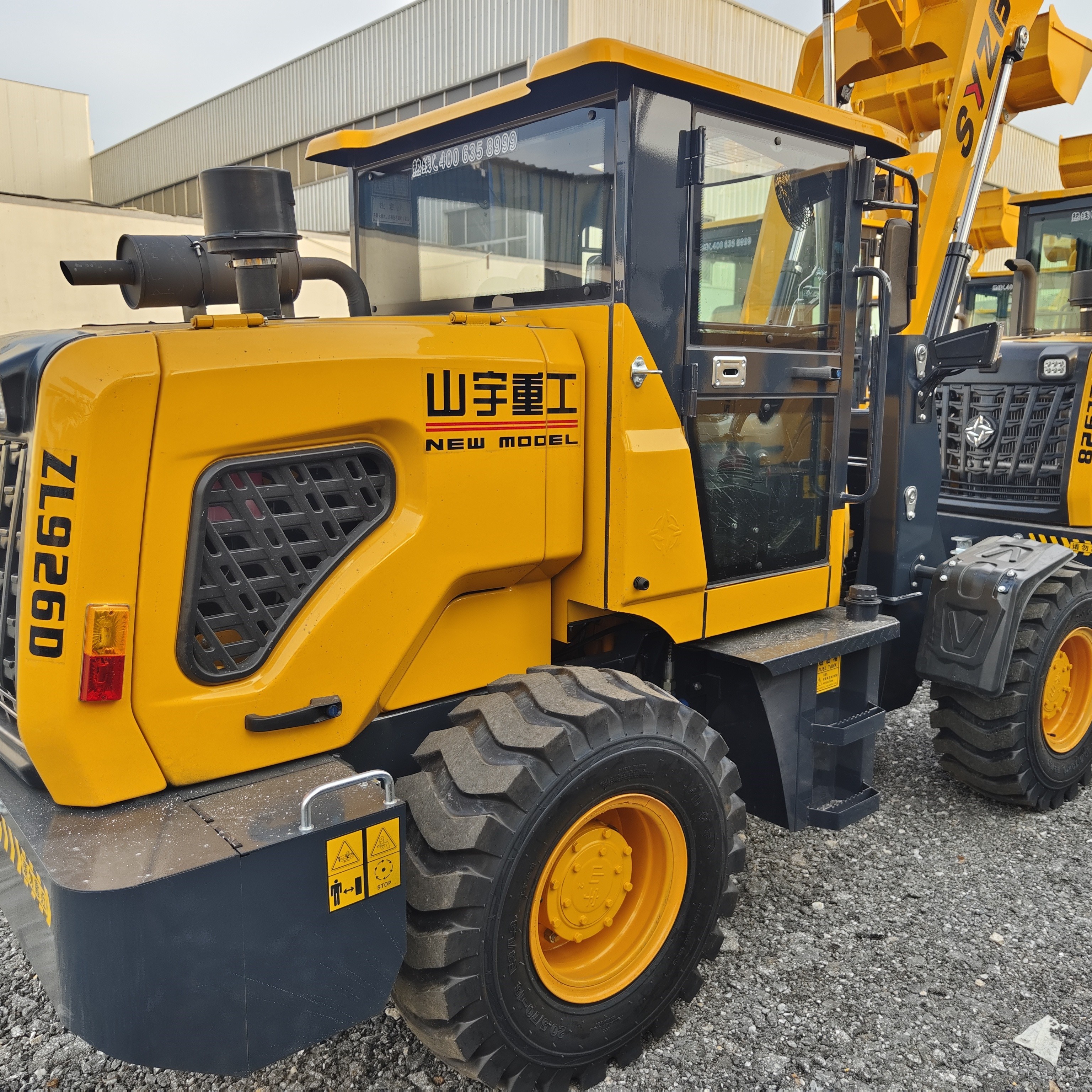 syzg zl-926d wheel loader   bucket loader with solid rubber tires