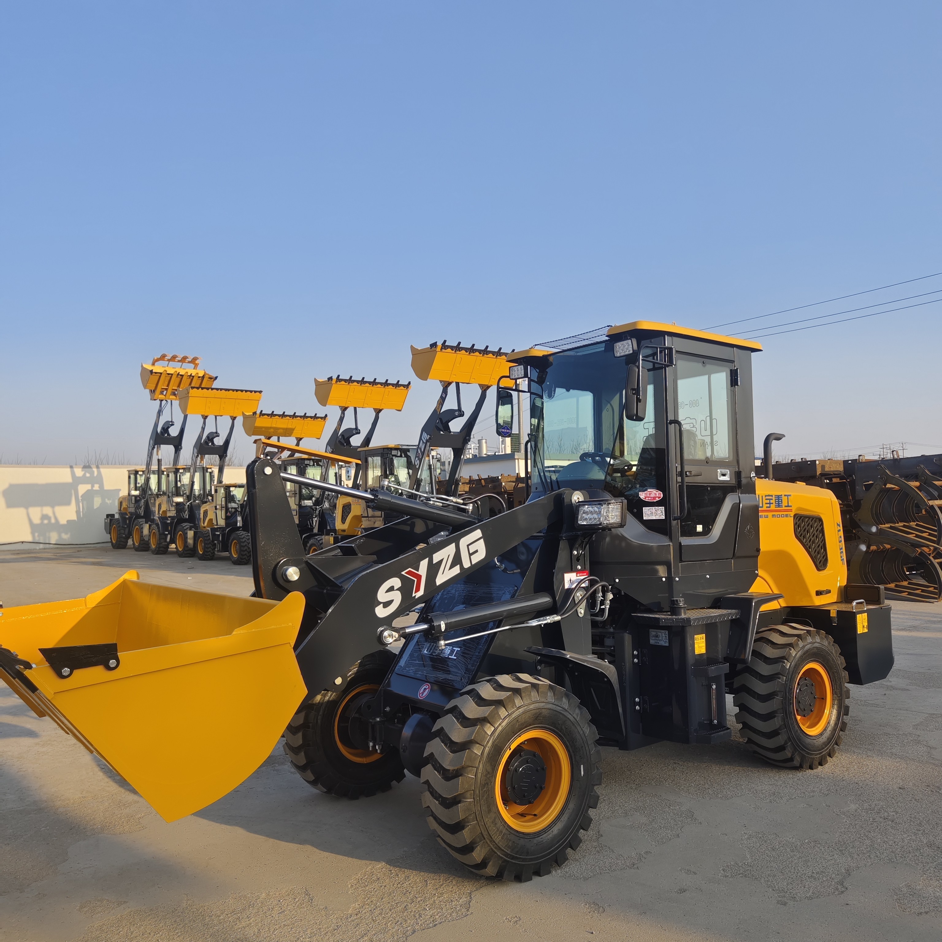 Shandong Shanyu product catalogue include wheel loader forklift excavator self loading mixer truck