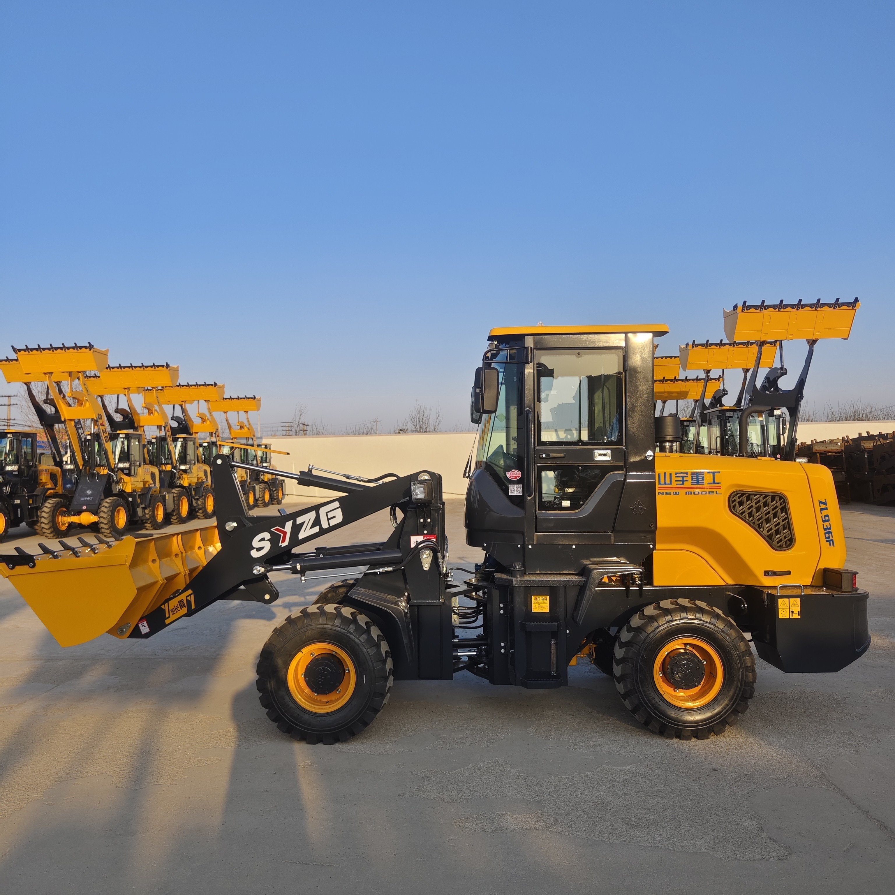 Shandong Shanyu product catalogue include wheel loader forklift excavator self loading mixer truck